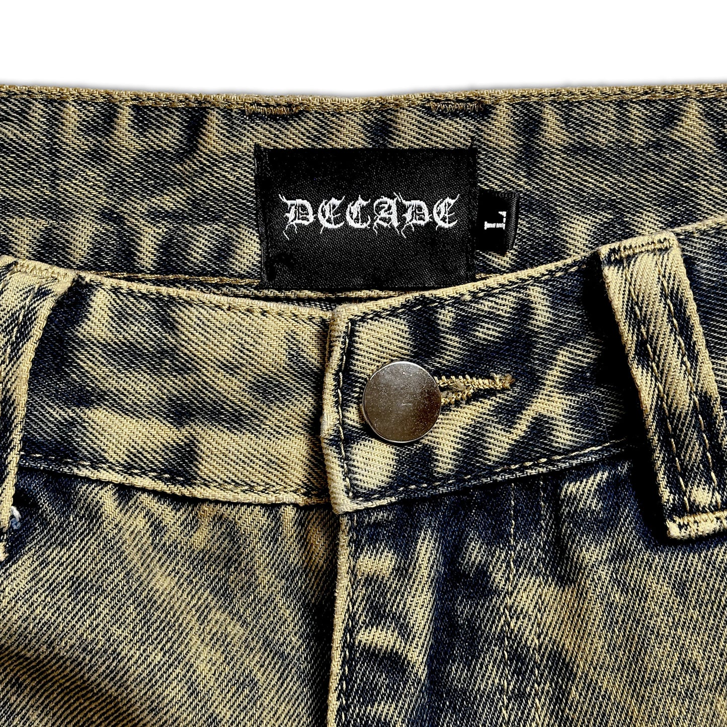 Vintage-wash Track Jeans