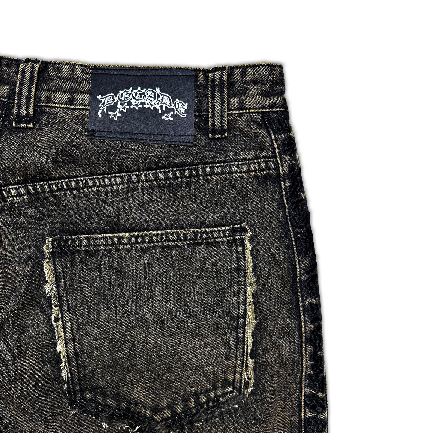 Brown-wash Track Jeans