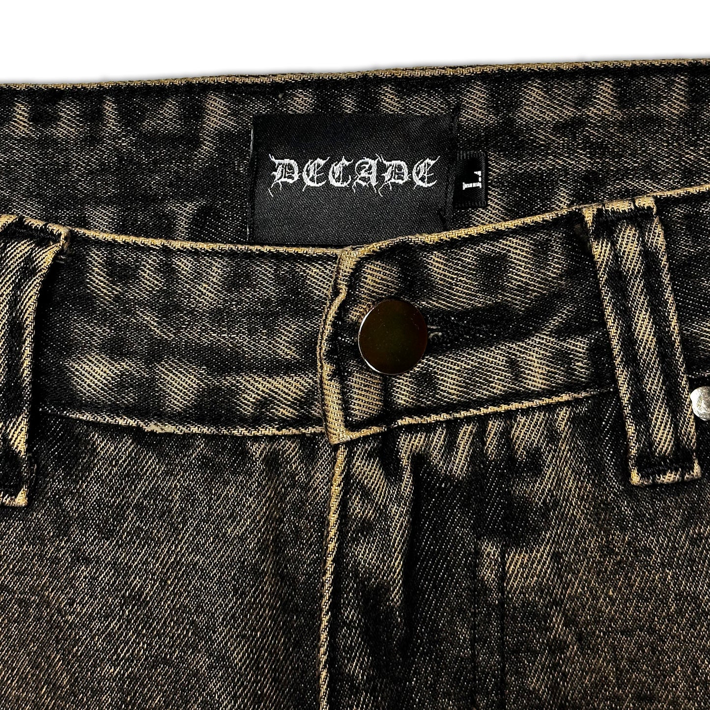 Brown-wash Track Jeans