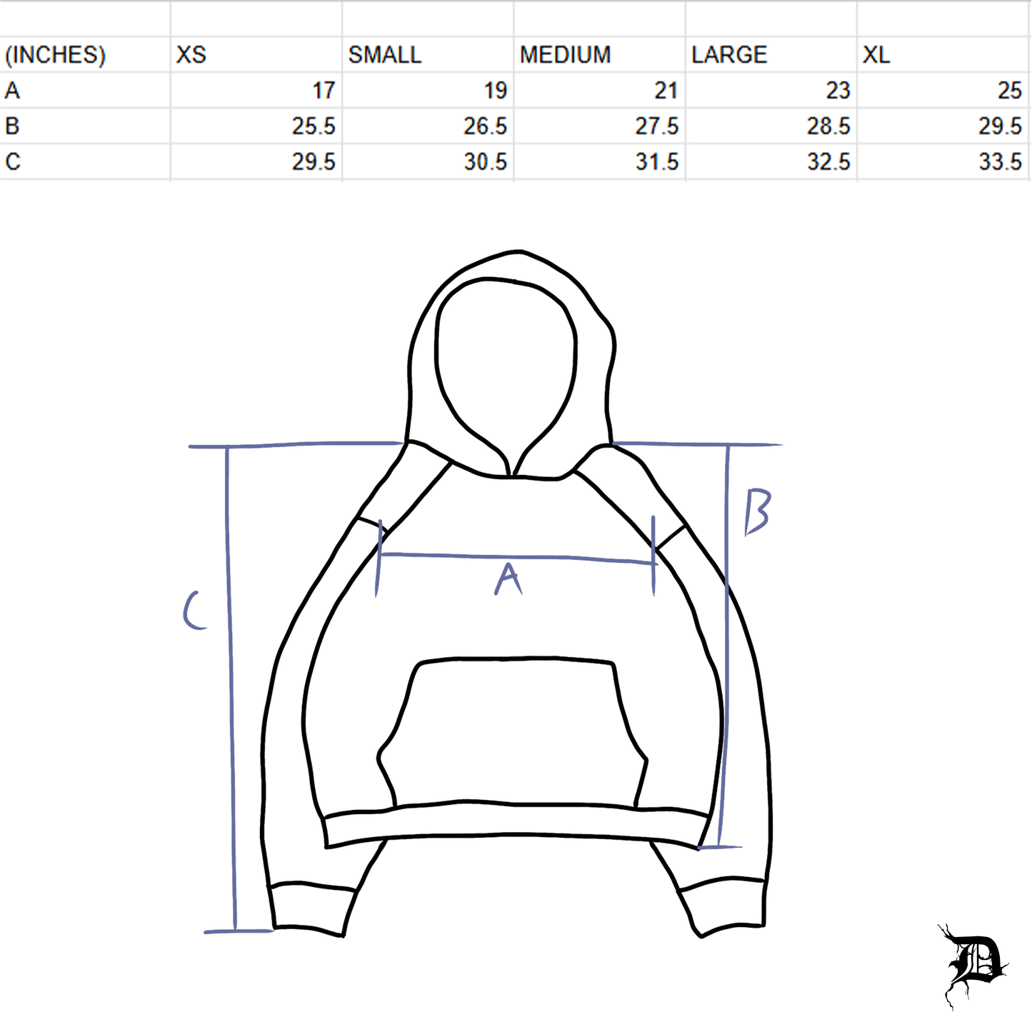 Jet Black Sigil Hoodie