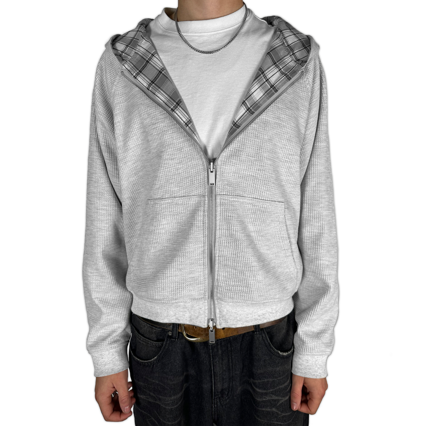 Grey Flannel Hoodie
