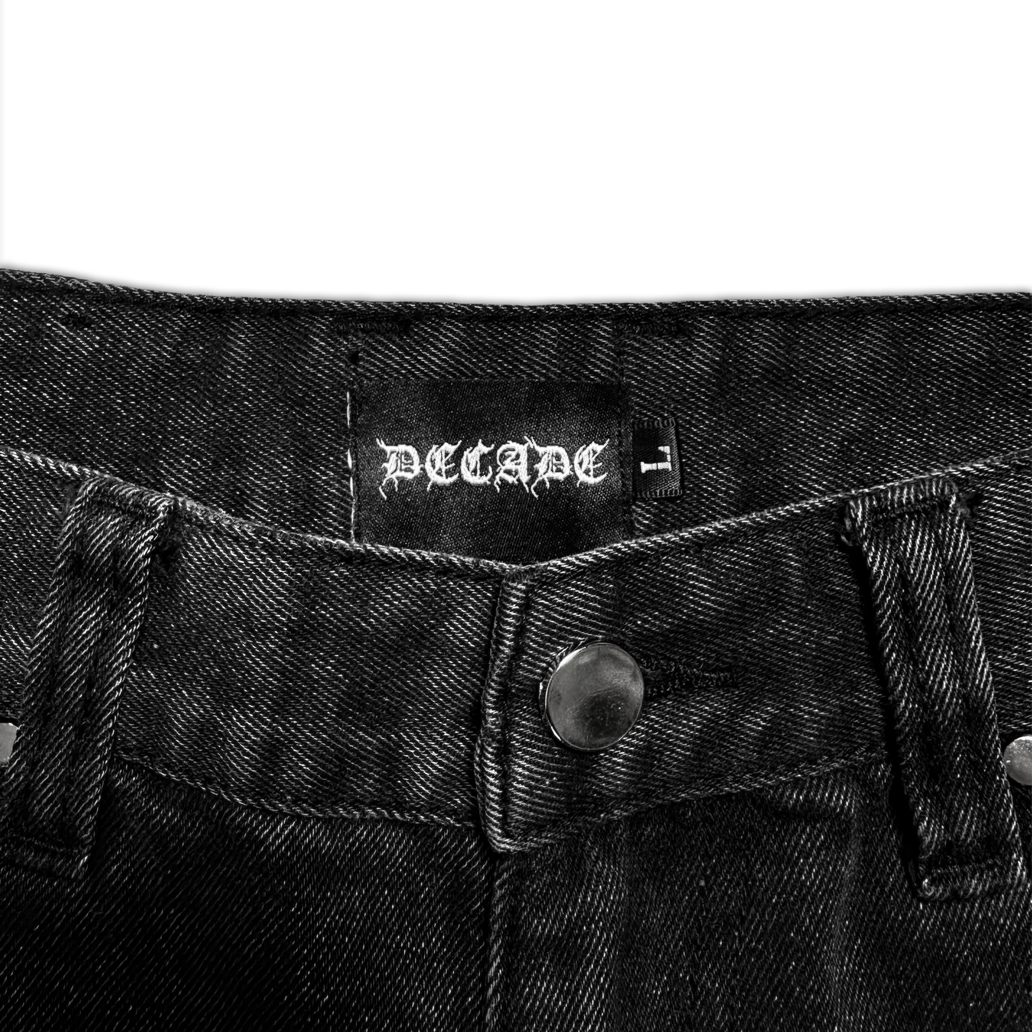 Jet Black Track Jeans