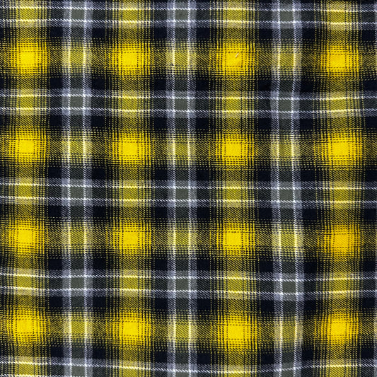 Yellow/Navy Flannel Patches (Set of 3)