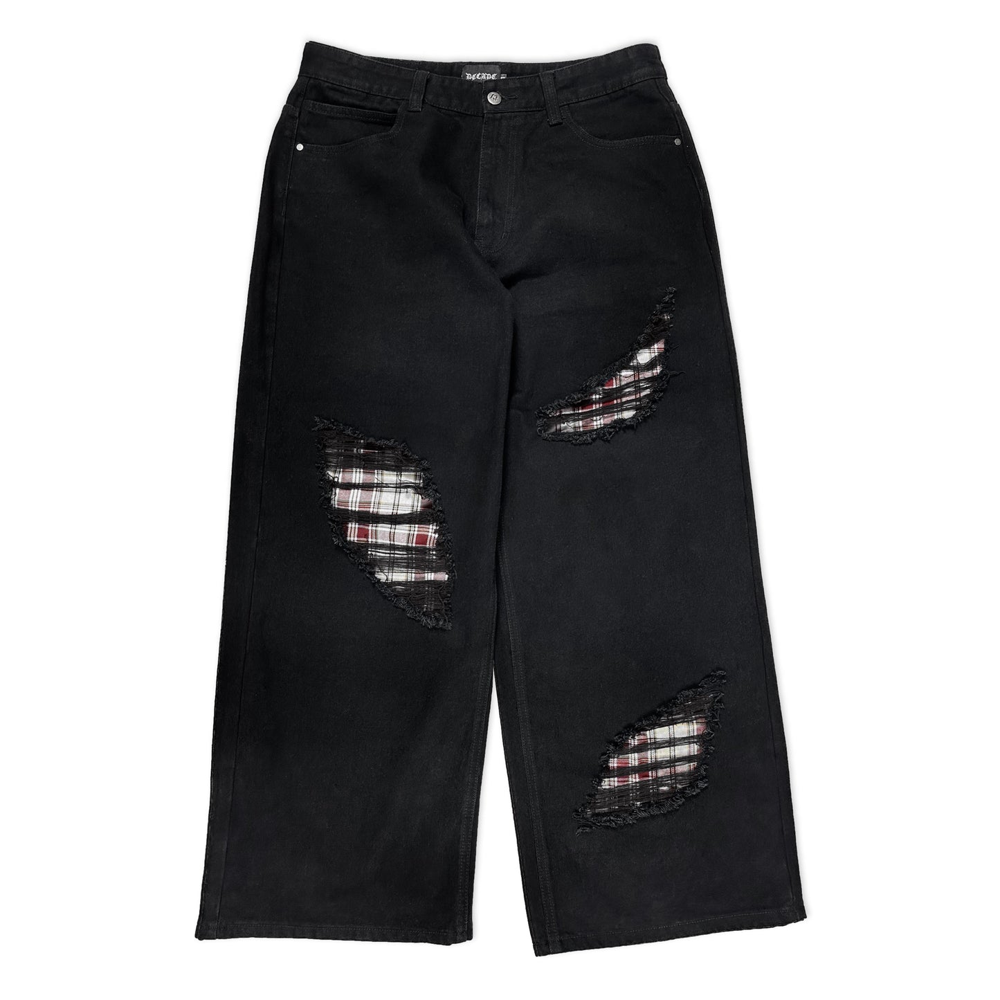 Black Interchangeable Flannel Jeans