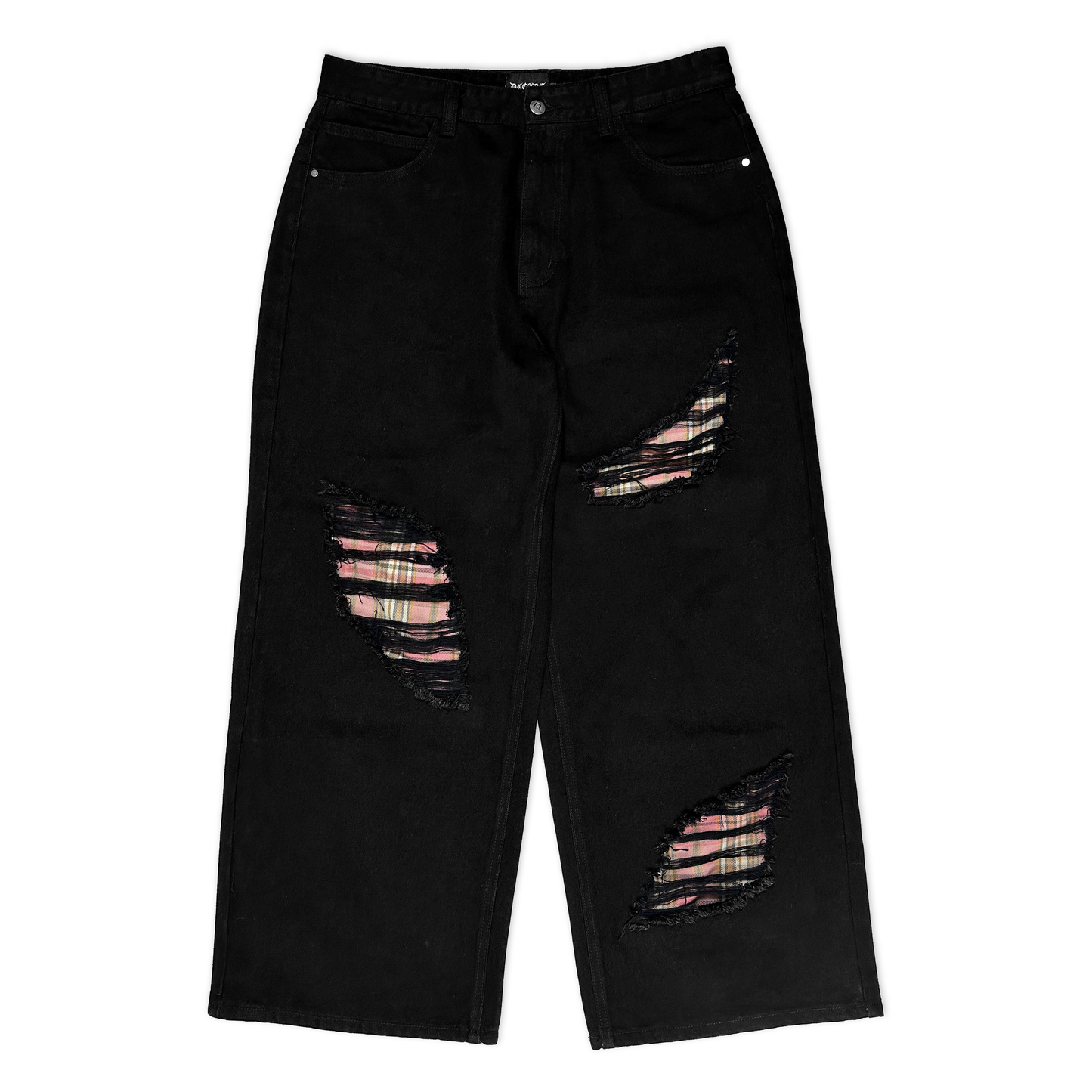 Black Interchangeable Flannel Jeans