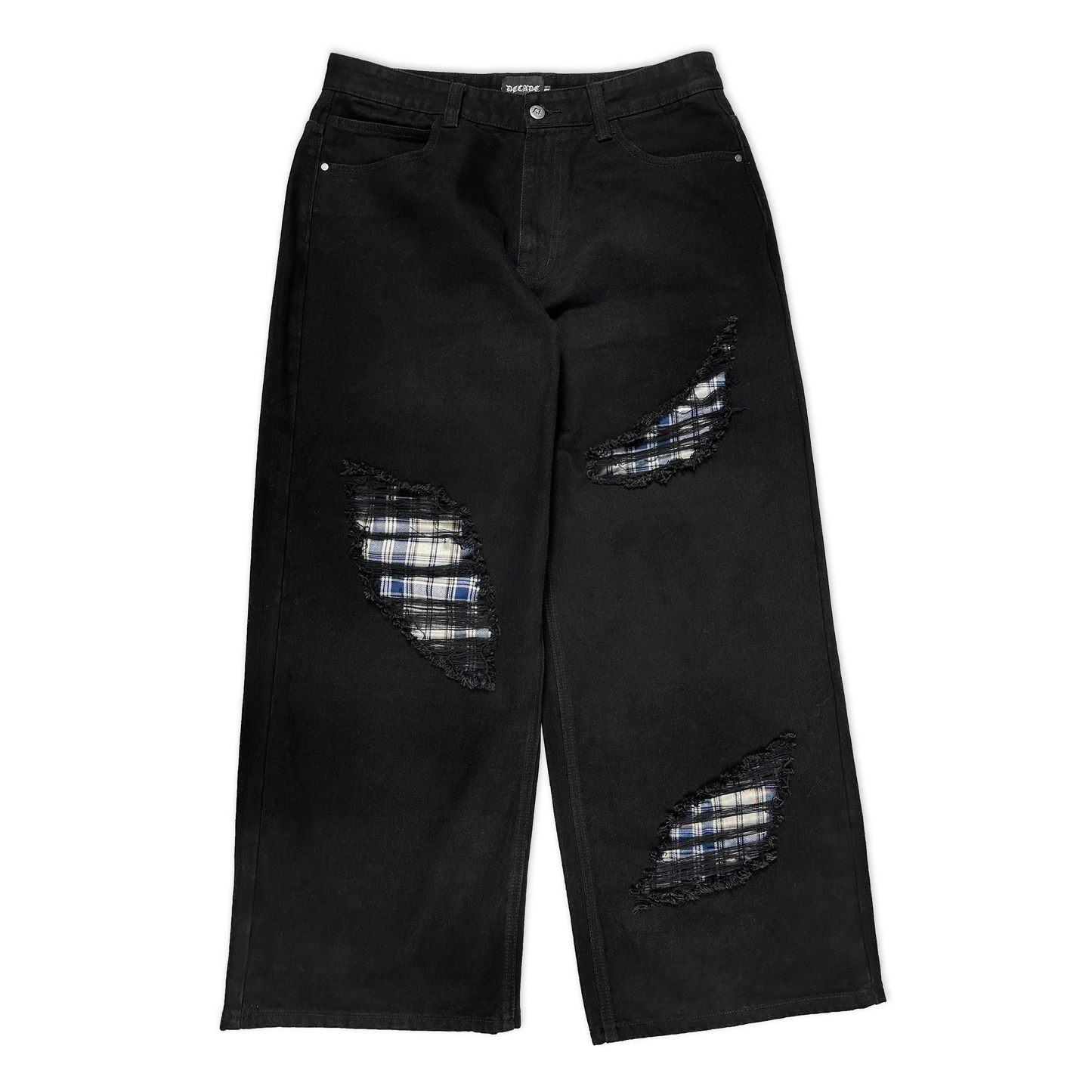 Black Interchangeable Flannel Jeans