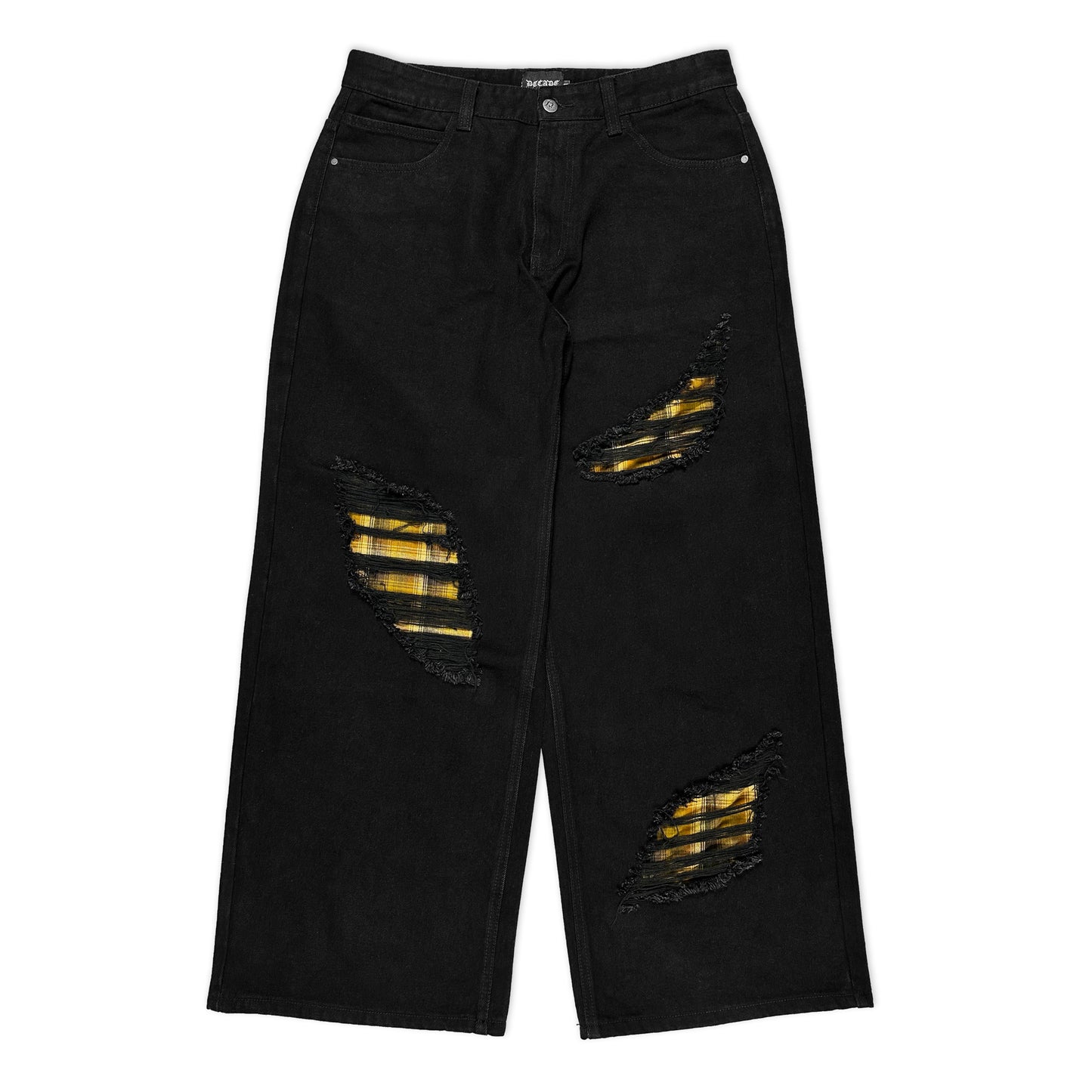 Black Interchangeable Flannel Jeans