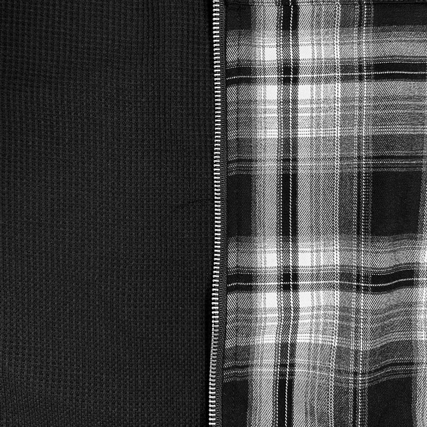 Black Flannel Hoodie