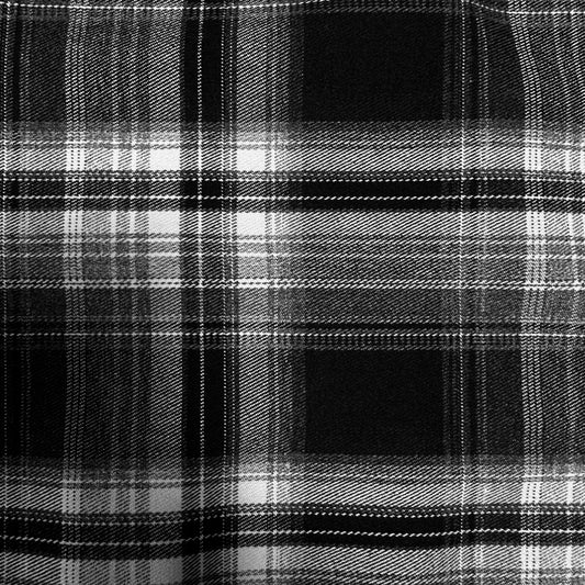 Black/White Flannel Patches (Set of 3)