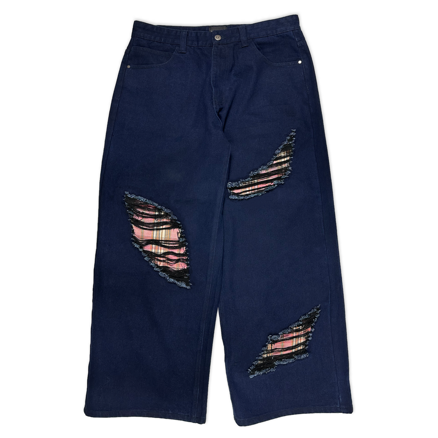 Blue Interchangeable Flannel Jeans