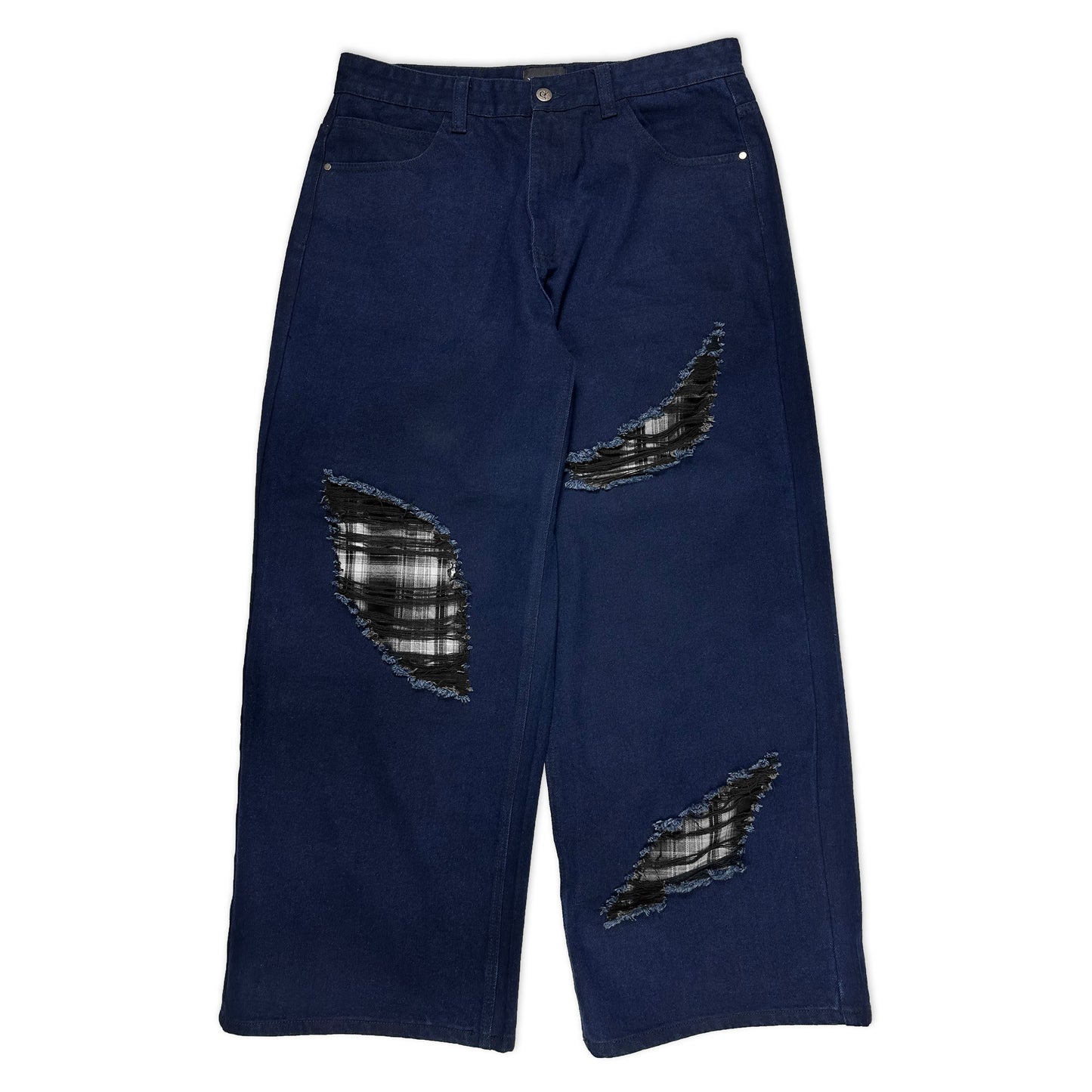 Blue Interchangeable Flannel Jeans