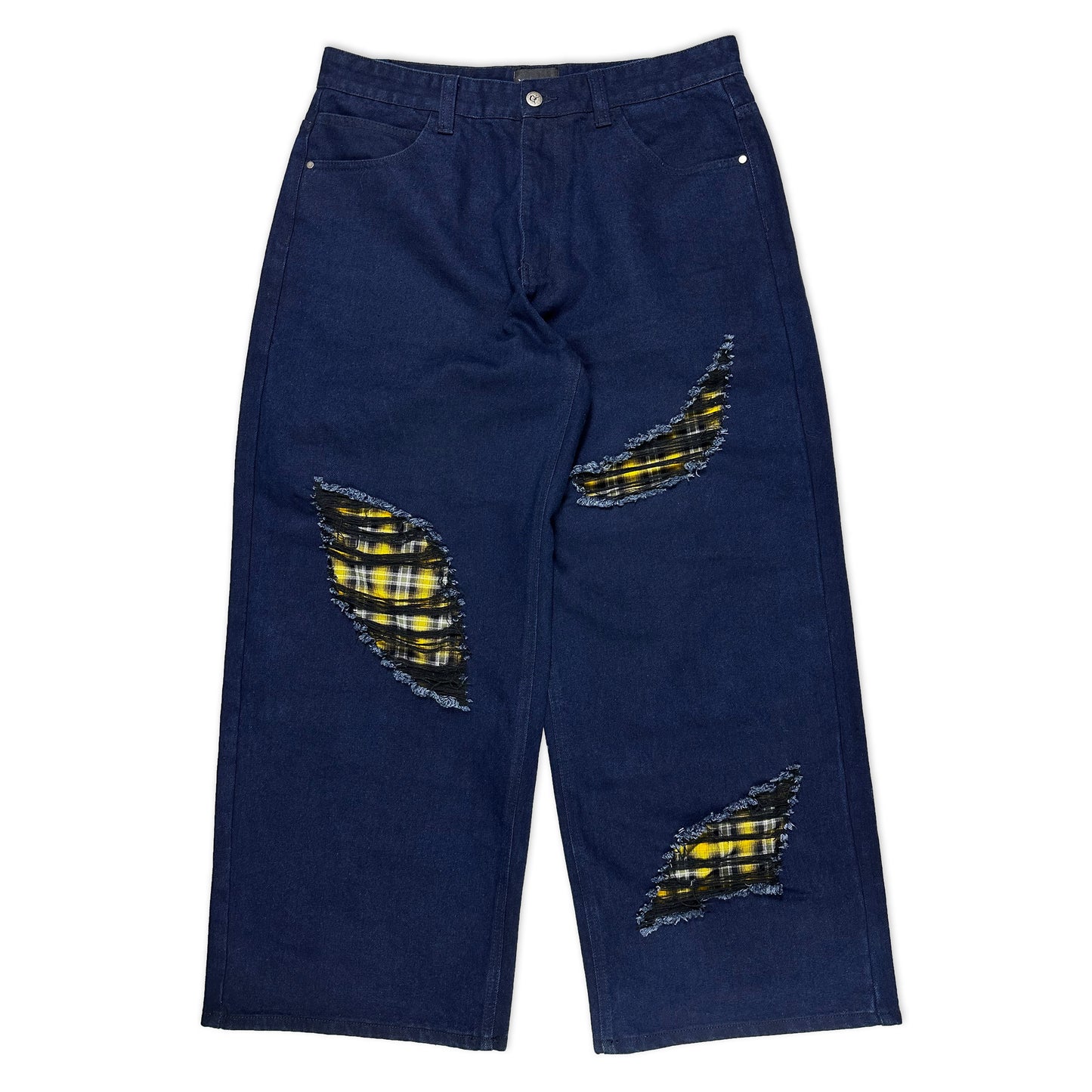 Blue Interchangeable Flannel Jeans