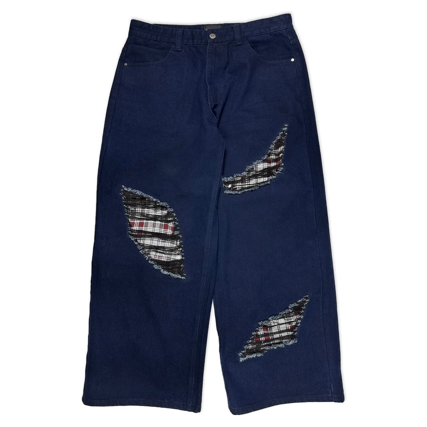 Blue Interchangeable Flannel Jeans