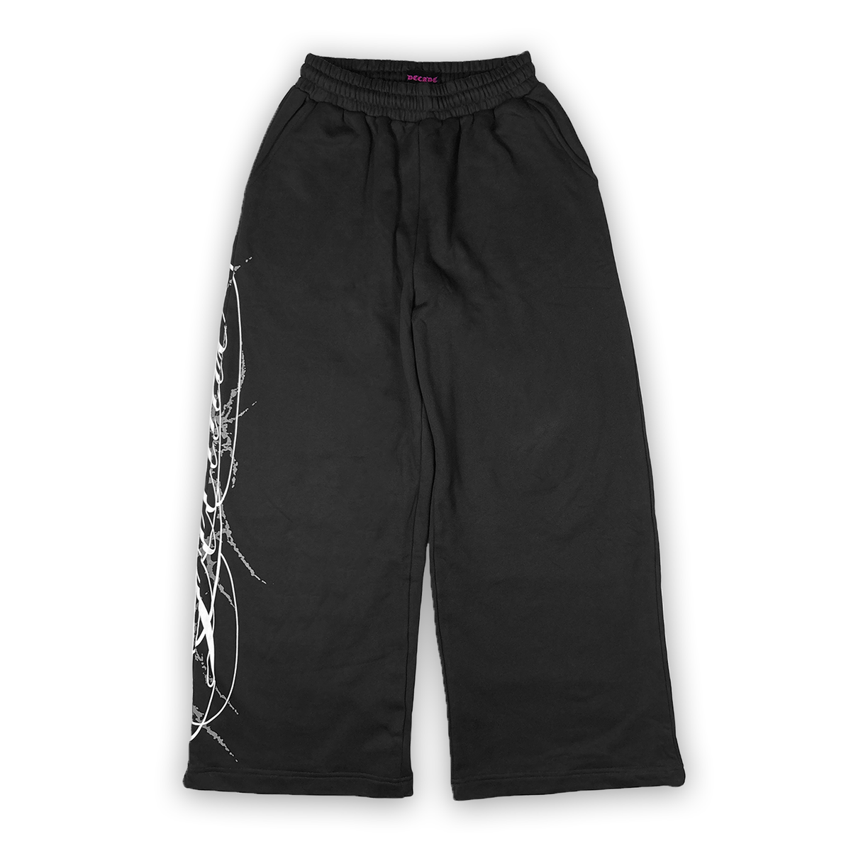 Cursive Sweatpants Black
