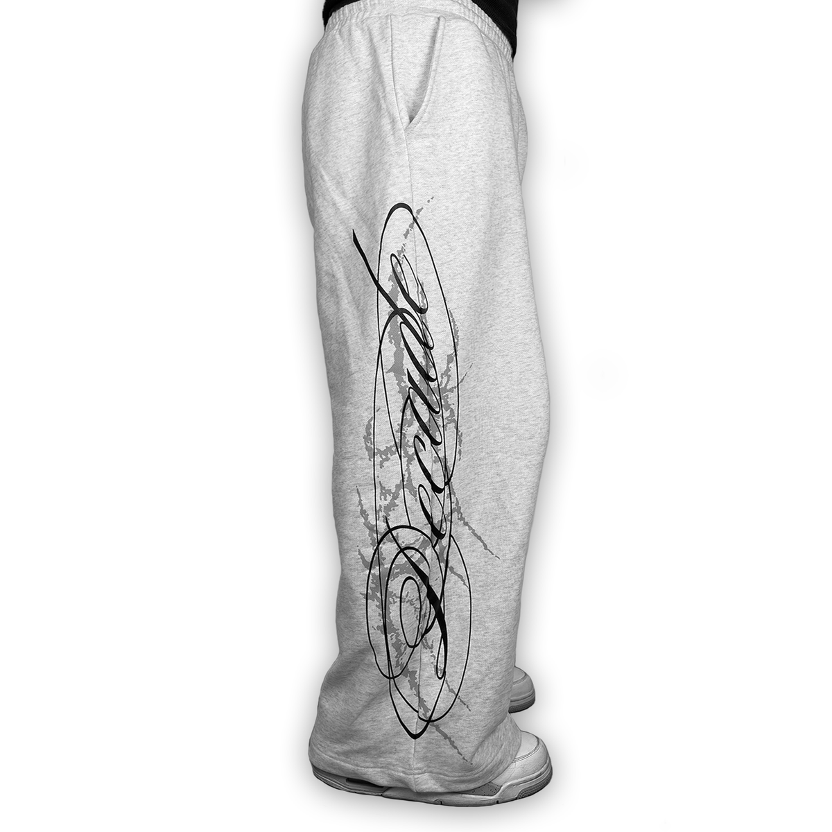 Cursive Sweatpants Grey